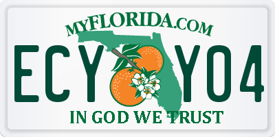 FL license plate ECYY04