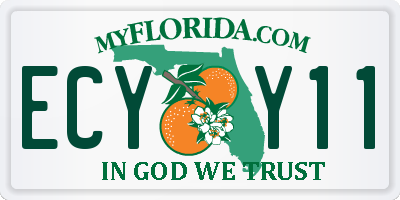 FL license plate ECYY11