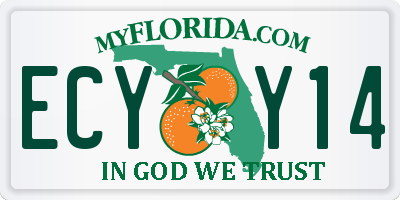 FL license plate ECYY14
