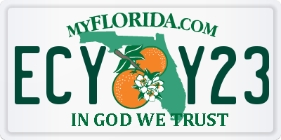 FL license plate ECYY23