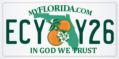 FL license plate ECYY26