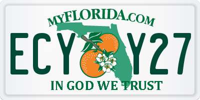 FL license plate ECYY27