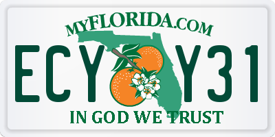 FL license plate ECYY31