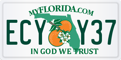 FL license plate ECYY37
