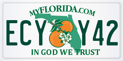 FL license plate ECYY42