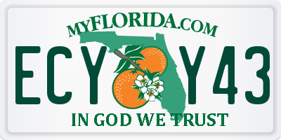FL license plate ECYY43