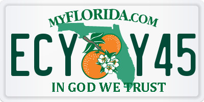 FL license plate ECYY45