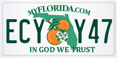 FL license plate ECYY47