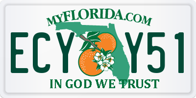 FL license plate ECYY51