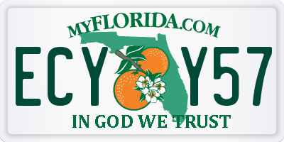 FL license plate ECYY57