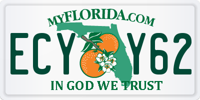 FL license plate ECYY62