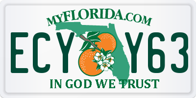 FL license plate ECYY63