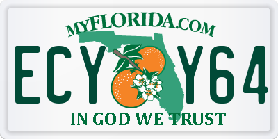 FL license plate ECYY64