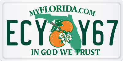 FL license plate ECYY67