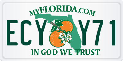 FL license plate ECYY71