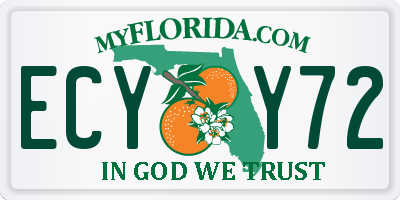 FL license plate ECYY72