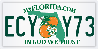 FL license plate ECYY73