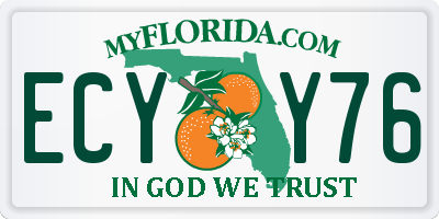 FL license plate ECYY76