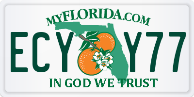 FL license plate ECYY77