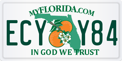 FL license plate ECYY84