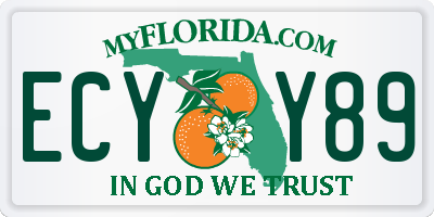 FL license plate ECYY89
