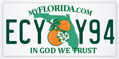 FL license plate ECYY94