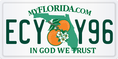 FL license plate ECYY96