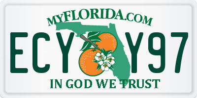 FL license plate ECYY97