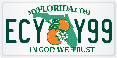 FL license plate ECYY99