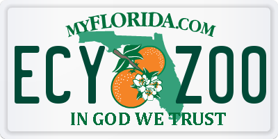 FL license plate ECYZ00