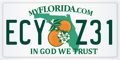 FL license plate ECYZ31