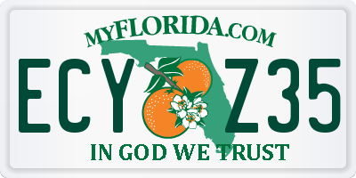 FL license plate ECYZ35