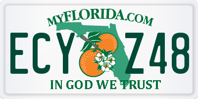 FL license plate ECYZ48