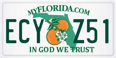 FL license plate ECYZ51