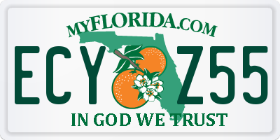 FL license plate ECYZ55