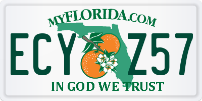 FL license plate ECYZ57
