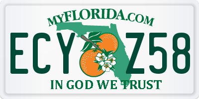 FL license plate ECYZ58