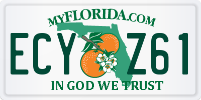 FL license plate ECYZ61