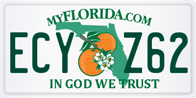 FL license plate ECYZ62