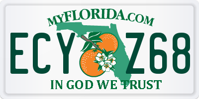 FL license plate ECYZ68