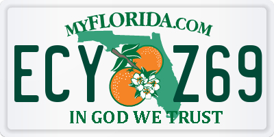 FL license plate ECYZ69