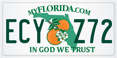 FL license plate ECYZ72