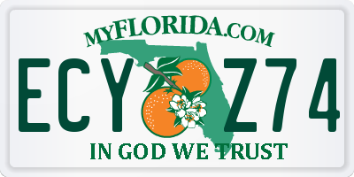 FL license plate ECYZ74