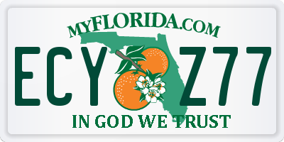 FL license plate ECYZ77