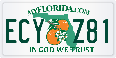 FL license plate ECYZ81
