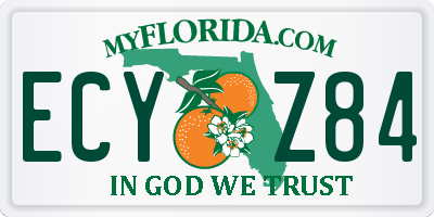 FL license plate ECYZ84