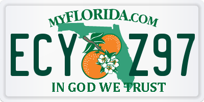 FL license plate ECYZ97
