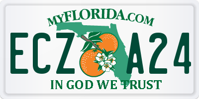 FL license plate ECZA24