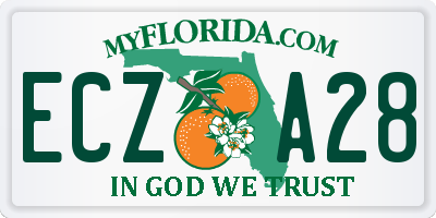 FL license plate ECZA28