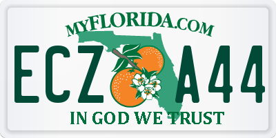 FL license plate ECZA44